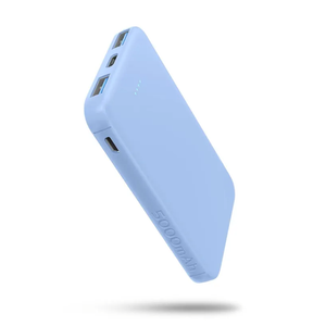 SIXTHGU Portable Charger with Built-in Cable, 5000mAh Power Bank, Pocket Colorful External Battery Pack Compatile with iPhone 15/16 Series Android Phone and Other Android USB-C Smartphones (Blue)