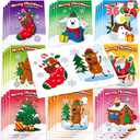 JOYIN 36 Pcs Christmas Coloring Books Bulk for Kids, Mini Coloring Booklets in 9 Covers with 10 Characters for Christmas Party Favor Supplies, Stockings Gifts Goodie Bags Stuffer Filler