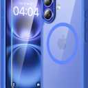 TAURI 3 in 1 for iPhone 16 Case, Compatible with MagSafe [Not-Yellowing] with 2X Screen Protectors, Military-Grade Protection, Slim Shockproof Magnetic Case for iPhone 16 6.1", Blue