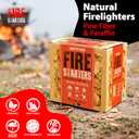 70 pcs Fire Starter - Natural Fire Starters for Campfires, Fire Pit, Pizza Oven, Fireplace, Smoker, BBQ, Pellet Stove & Wood - Fire Starters for Grill, Charcoal Starter