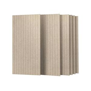 UMIACOUSTICS 6 Packs Acoustic Panel,47.2 x 23.6 Inches Decorative Sound Proof Panel for Office, Home Theater, Studio, Light Tan