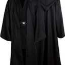 Laku Tunic Costume Men's Tunic Hooded Robe Full Set Halloween Cosplay Costume Cloak Set (X-Large, Black)