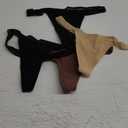 Period Thong Underwear for Women Lace Period Panties Thong Light Absorbency Leakproof Underwear Pack of 6 (Small, Black/Brown/Sand/Khaki)