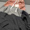 DOUBLJU Basic Lightweight Pullover Sweater Top Essential Comfy Casual Hoodie Sweatshirt for Womens Clothes with Plus Size (1XL)