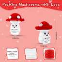 2 x Easter Gifts for Boyfriend Husband Him Her,to My Love Handmade Positive Crochet Mushroom Present, Wedding Anniversary Birthday Gifts for Women Men Wife Girlfriend