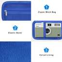 Canboc Carrying Case for Kodak EKTAR H35/ H35N/ Kodak Snapic A1 Film Camera, H35/ Snapic A1 Film Camera Bag, Zipper Mesh Pocket fits Batteries, USB Cable, Blue (Case Only)