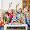 DAZONGE 24 Packs Roller Skate Valentine's Day Cards with Slap Bracelets, Fun Valentines Day Gifts for Kids Classroom Exchange & School Parties