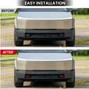 Tow Hook Covers Fit for Tesla Cybertruck 2024 2025 2026, Hitch Cover Front Customized Car Tow Hooks Compatible with Tesla Cybertruck Accessories 2026 2025 2024 (Yellow)