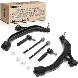 A-Premium 6Pcs Suspension Kit | Lower Control Arm, Inner Outer Tie Rod End, Fits Dodge Grand Caravan 2005-2007, Caravan 2005-2007, Chrysler Town & Country