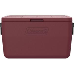 Coleman Chiller 48qt Portable Cooler with Ice Retention and 2-Way Heavy Duty Handles, Leak Resistant, Great for Camping, Concerts, Sports, and More, Cranberry