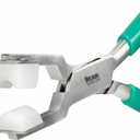 The Beadsmith Metal Bending Pliers Pliers With Curved Nylon Jaws for Ring Shaping, 5.75 Inches, w/Double-leaf Springs, Non-Marring