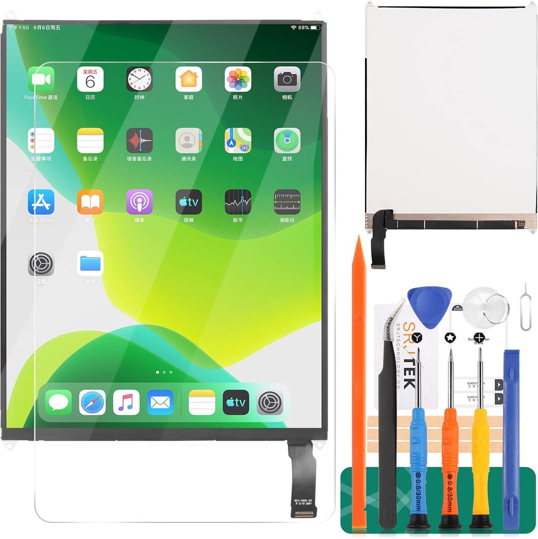 for iPad Mini 2 LCD Screen Replacement A1489 A1490 A1491 for iPad Mini 3 Screen Replacement A1599 A1560 LCD Display Repair Parts Kit 7.9" (Not Include Touch Screen