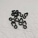 10 Pcs Electrical Marine Shore Power Cable Clips, S Style Dock Electrical Marine Holders, Hold A Standard 30 Amp/10 Gauge Marine Power Cord in, Fits 1" Round Rails or Bar, Black