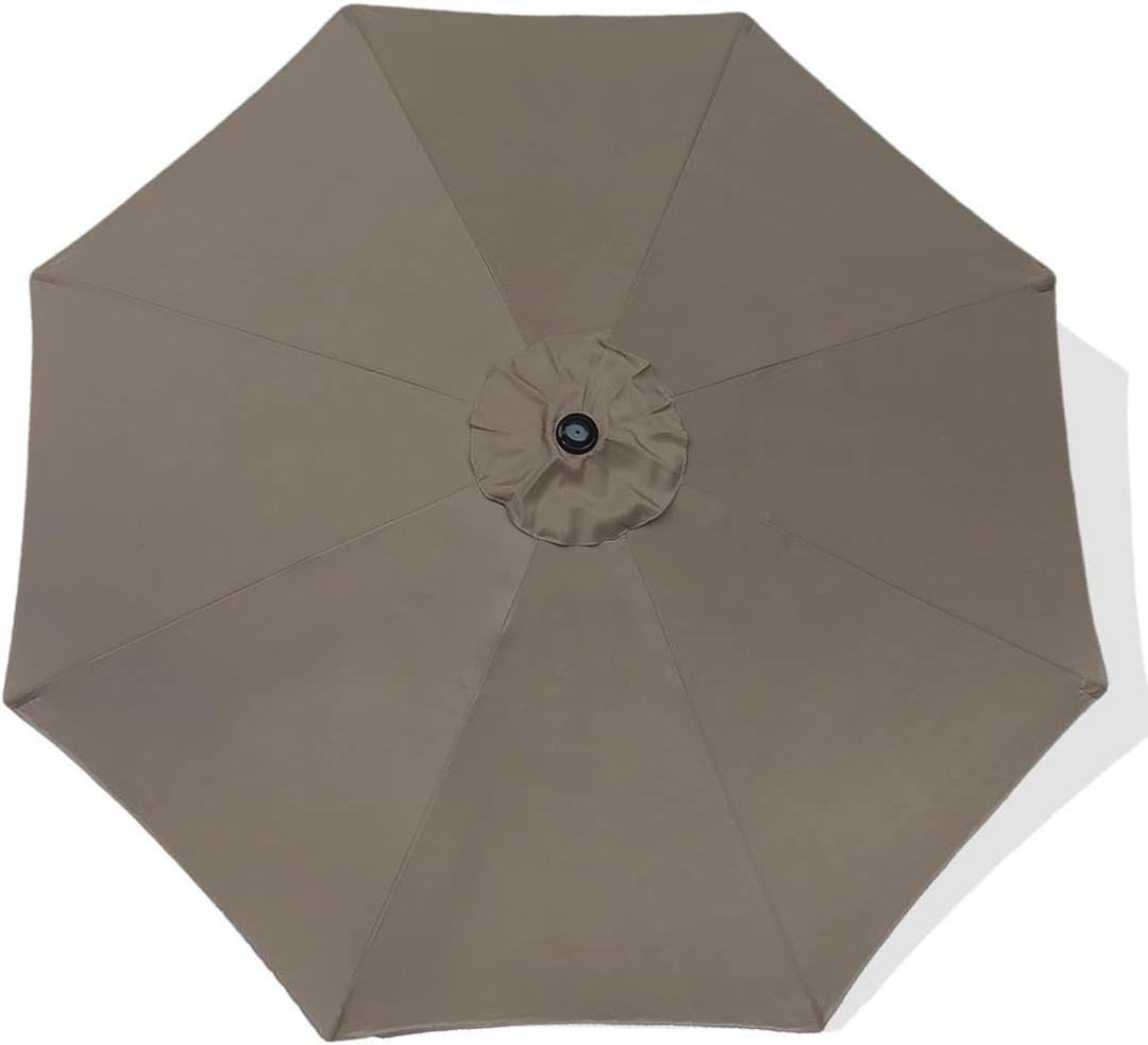 ontheway 11FT Patio Umbrella Enhanced Replacement Canopy Market Table 8 Ribs Umbrella Canopy