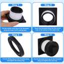 Stock Tank Drain Plug with Tape, Plastic Leak-Proof Stock Tank Plug Replacement Parts Fit for Rubbermaid 50/70/100/150/300 Gallon Commercial Tanks Accessories