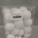 JOIEDOMI 24 Pcs White Christmas Balls Ornaments Set, 2.36" Christmas Tree Ornaments Shatterproof, Xmas Balls Hanging Decorations for Tree Wreath Garland Holiday Wedding Indoor Party Decor