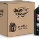Castrol Transmax ATF+4 Automatic Transmission Fluid, 1 Quart, Pack of 6