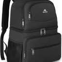 MATEIN Cooler Backpack, 26 Cans Insulated Lunch Backpack for Men Women, Leakproof Double Layer Lunch Cooler Bag Lightweight Soft Lunch Backpack with Cooler Compartment, Beach Camping Hiking Beer Gifts