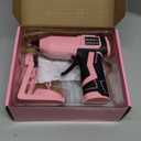 MONVICT 7.4V Cordless Hot Glue Gun with Holder Base, Digital Display Adjustable Temp, Smart Auto-Off, Silicone Pad, 2.6A Rechargeable Battery, Full Size Handheld Electric Power with 10 Glue Sticks