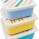 Jacent Safari Snack Boxes: 3 Count Pack with 3 Sizes, Craft/Snack Containers, Easy Open, Leak Proof Small Food Containers with Lids, Nesting Boxes For Sandwiches, Snacks, And More