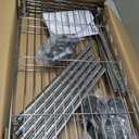 Amazon Basics 3-Shelf Heavy Duty Adjustable Wire Shelving Storage Rack on 2" PP Plastic Wheel Casters, Steel Utility Shelving Unit for Garage and Laundry Room, 23.2" x 13.4" x 32.75", Chrome