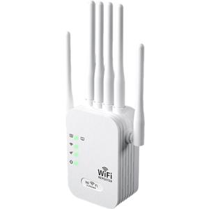 GRANTLEY WiFi Repeater Wireless Signal Booster, WiFi Extender for Home,Dual-Band Wireless Repeater w/Ethernet Port,Up to 1800 Sq. Ft, 64 Devices,Internet Signal Booster