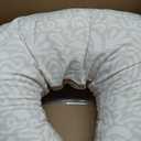 Boppy Nursing Pillow - Firm, Ergonomic U-Shaped Bottle and Breastfeeding Pillow with High Lift for Comfort and Support, Spacious Surface - Cream Retro Squiggles