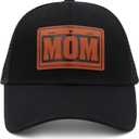 Mom and Dad Hats New Dad Mon Parents Gifts for Couples Fathers Day Embroidered Mesh Baseball Caps Black