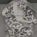 Beautyrest Wearable Electric Poncho Wrap Blanket, Ultra Soft Sherpa & Berber Fleece Heated Throw, UL Certified & Oeko-TEX, 3 Heat Settings & 2 Hour Auto Shutoff, Gift-Ready, 50" x 64", Grey Lattice