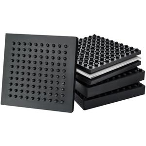 BXI Exercise Equipment Mat Heavy Duty - 4 x 4 x 0.8 Inches 4 Pcs Non Slip Noise Reduction Anti Vibration Treadmill Stationary Bike Mats, Thick Steel Embedded Rubber Pad for Hardwood Floors & Carpet