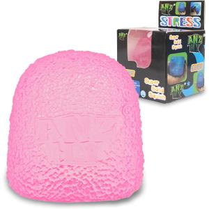 Kids Textured Multi Ball Set for Sensory Exploration, Soft Sensory Squeeze Toys for Boys Girls, Age 3 to Adult (Pink Ellipsoid)