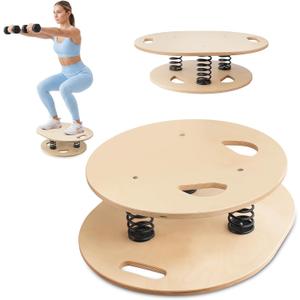 Balance Board & Wobble Board with Spring System,Proprioception Trainer for Physical Therapy,Rehabilitation, Posture & Coordination,Balance Board for Adults,Seniors & Kids, 14.9x18.8x6 inches
