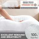 Deconovo 20x20 Pillow Inserts (2Pack) Soft & Supportive Skin-Friendly Throw Pillow Inserts with Breathable Shell, Long-Lasting Cushion Pads for Bed, Sofa & Outdoor Patio Relaxation