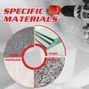 2 x Goldblatt Diamond Drill Bits, 5 Pcs Set 1/4"", 5/16"", 3/8"", 3/4"" Drill Holesaw and 6mm Carbide Drill with Quick Fit Hex Shank for Ceramic Porcelain Tile Marble Granite (not for Wood), G02643