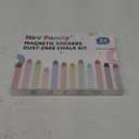 NewFamily Kids Art Chalk Set - 24 Color Dustless Chalk with Cute Magnetic Drawing Board, Creative Gift for Boys and Girls
