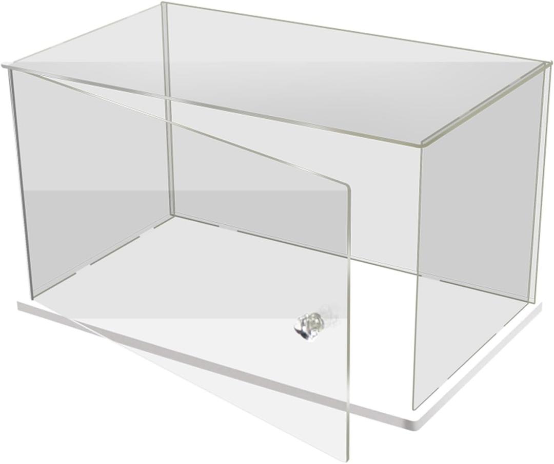 Clear Acrylic Plastic Display Case Clear Plastic With White Base