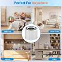 4 Pack 240 Replacement Filter Compatible with Puro 240 Air Puri-fier, 3-in-1 True HEPA 14 Filter Replacement Fit for 240 Air Puri-fier, Grade True HP-14 with Activated Carbon