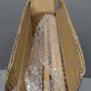 Fasmov 2 Tiers Cube Storage Organizer, Bamboo Bookshelf, Display Bookcase, Storage Cube Cubby Organizer with Door, Stackable Cubes Bin Small Cabinet for Bedroom, Home and Office