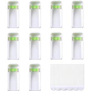 Large Canvas Hangers, 10 Picture Hangers, 20 Large Removable Adhesive Strips, Damage Free Picture Hanging Hooks Heavy Duty, Wall Hangers Without Nails, Value Pack