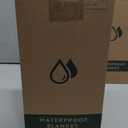 Yaning Waterproof Blanket 40"x60" for Adults, Reversible Waterproof Bed Cover for Dogs Cats Pets, Soft Leakproof Blanket for Bed Couch Sofa Furniture Protector, Navy Blue/ Light Grey