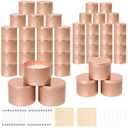 SUPMIND 48 Pack Candle Tins, 24pcs 8oz + 24pcs 4oz Rose Gold Candle Tins for Making Candles, Metal Candle Jars with Lids Bulk Empty Candle Containers for Candle Business