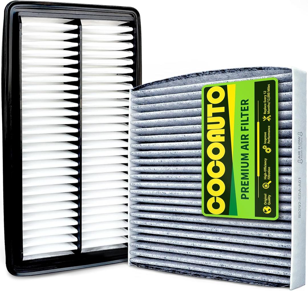 Engine & Cabin Air Filter Kit for Honda Pilot(2016-2022), Fits Acura MDX (2014-2020), Ridgeline(2017-2025), Passport(2019-2025), MDX 2017-2020 Hybrid, 80292SDAA01, 172205J6A10