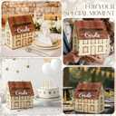 AceOrbit Rustic House Wedding Card Box for Reception 10x 6x11.5 Inch Large House Shaped Wooden Just Married Box Gift for Wedding Keepsake Newlyweds Baby Shower Party Favors