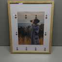 Vittanly 16x20 Picture Frame for Wall, Plexiglass, Displays Poster 11x14 with Mat or 16x20 without Mat, PVC Frame Material, Horizontal or Vertical Hanging, 1 Pack, Natural