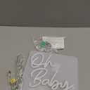 Oh Baby Table Number Neon Sign Desk Lamp Night Light Wedding Letter LED Neon Sign Wedding Table Decorations Neon Light Bedroom Home Room Decor Christmas Party Warm White USB 2524 CM