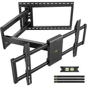 USX Mount Long Arm TV Wall Mount for Most 42-95 inch TV 40 Inch Extension Full Motion TV MountPre-Assembled Wall Mount with Swivel and Tilt Up to 150lbs Fits 8/12/16/24 Studs VESA 800x400mm