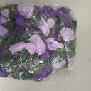 5Pcs 82 FT Artificial Purple Rose Flower Garland, Faux Silk Rose Garland, Purple Party Decorations, Lavender Flower Hanging Flower Vines for Backdrop Decoration Tea Party Wedding Birthday