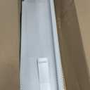 5ft Steel Easy Slip-On Baseboard Heater Cover with End Caps for Bathroom & Hydronic System for Replacing Old Cover, White