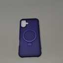 Magnetic Compatible with iPhone 16 Plus Case with Stand [Military Grade Drop Tested][Compatible with Magnet] Ring Translucent Slim Hard Back Soft Edge, Blue