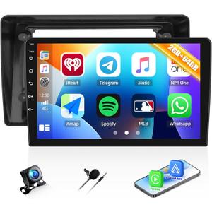 2G+64G Car Radio for Ford Explorer 2006-2010 / Mustang 2005-2009, Android 13 Car Stereo with Wireless CarPlay Android Auto 10.1" Touch Screen Radio with GPS WiFi Bluetooth FM Radio HD Backup Camera